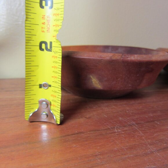 bowls vintage hand made woodpecker woodware japan - pair of 2 (W4726) - Picture 2 of 9